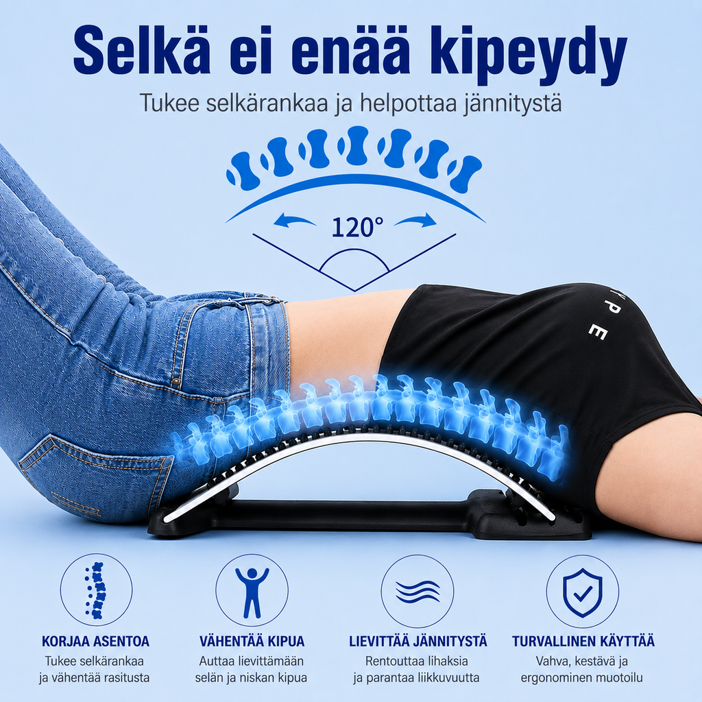 Selkäkaari | Nauti päivästä ilman selkäkipuja