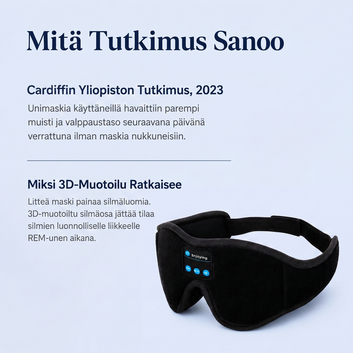 Unimaski | Nuku syvemmin, herää levänneempänä
